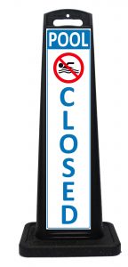 Portable Pool Closed Sign