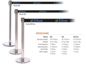 Retractable Stanchions and Line Barriers