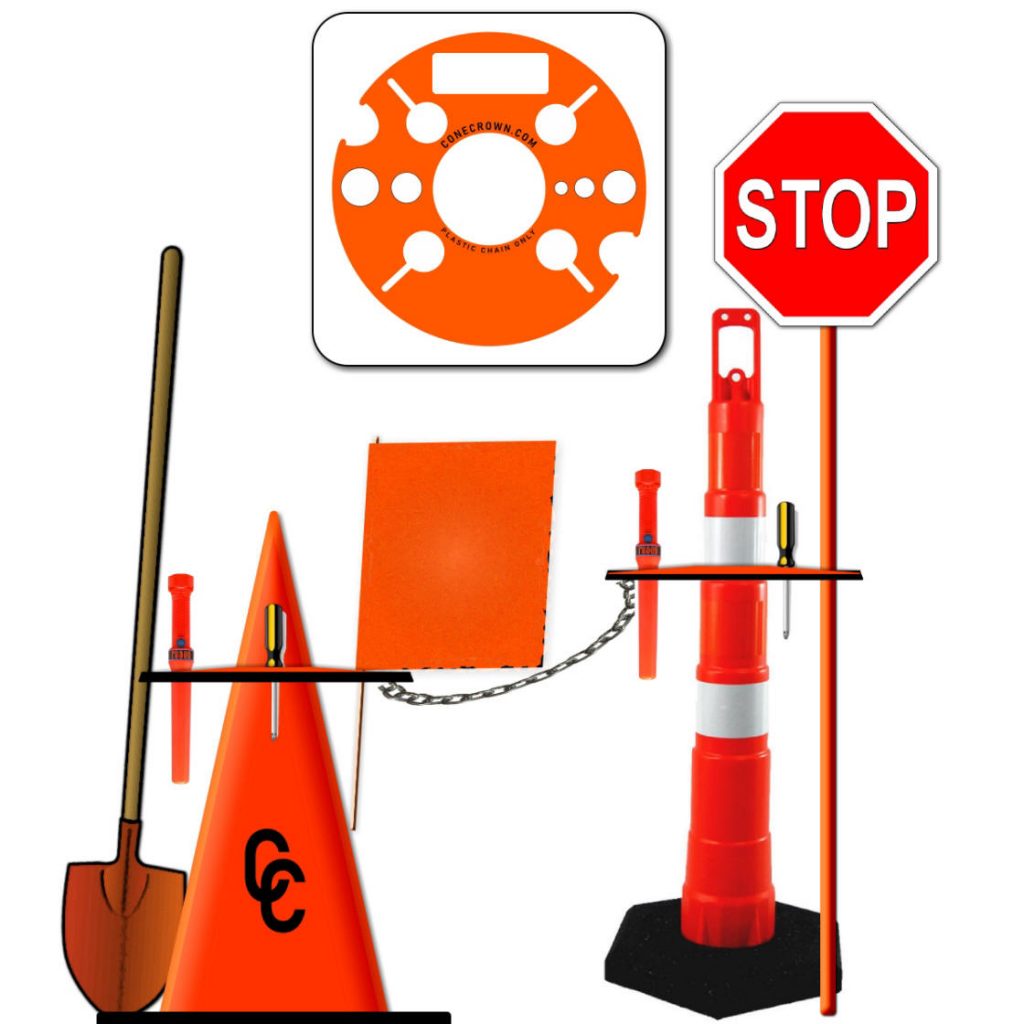 Safety Cone Work Zone Tool Caddy