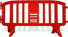 Red Plastic Event Barricades